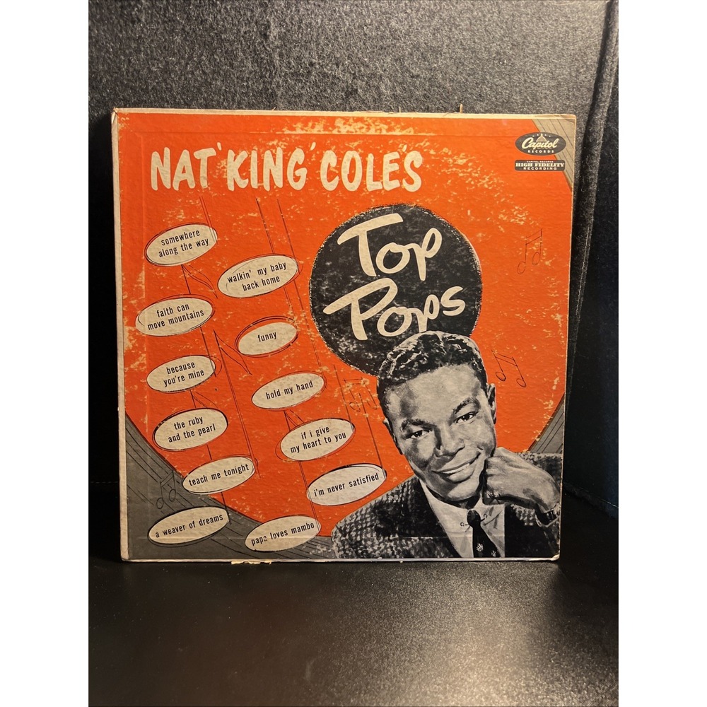 Nat "King" Cole's Capitol Top Pops T9110 1954‎ Vintage 33rpm